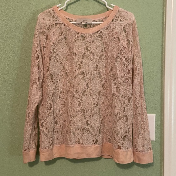 LOFT lace shirt XL - Picture 1 of 3